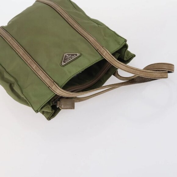 PRADA Tote Bag Nylon 2 Set Khaki Black - Picture 12 of 14